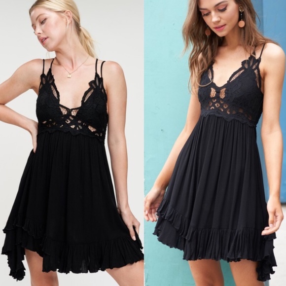 BOHO Crochet Lace Trim Slip Dress 👗🌞 - Picture 4 of 7